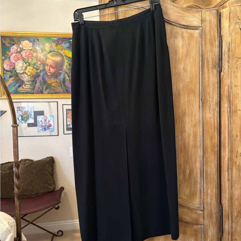 Ann Taylor Black Midi Skirt